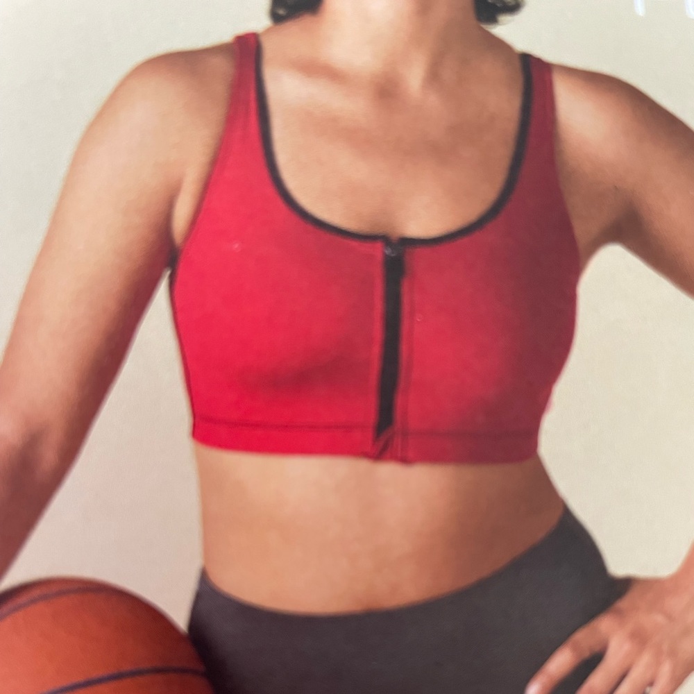 Ruby Ribbon Rack Sample Zip Front Sport Demiette, red - Picture 5 of 6